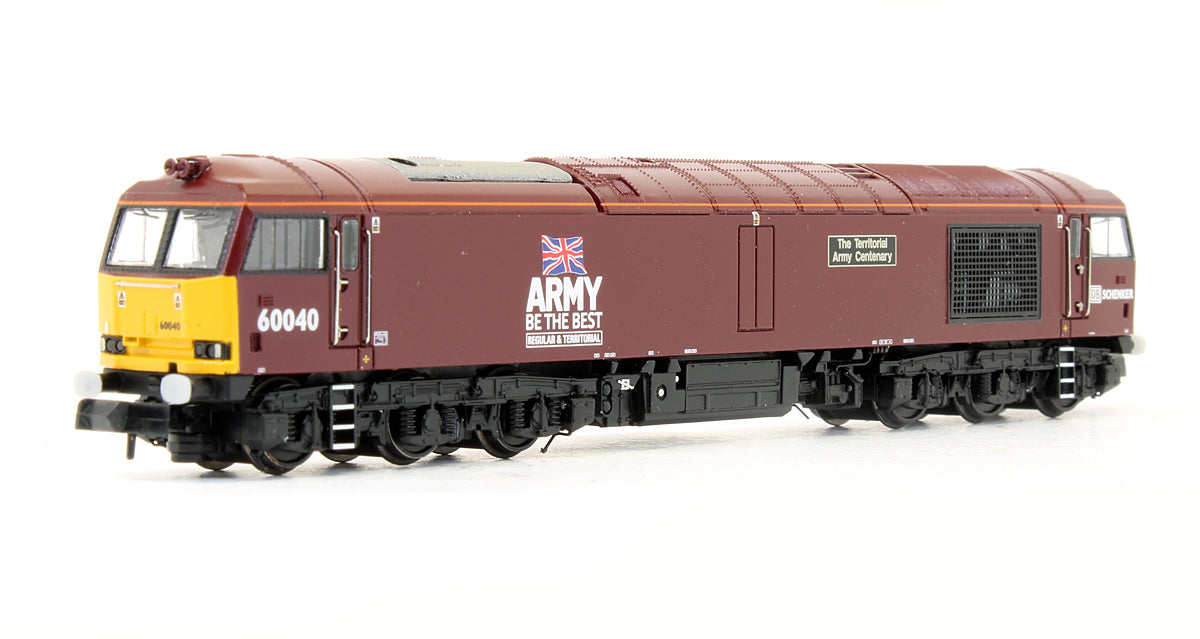 Pre-Owned Class 60 60040 'The Territorial Army Centenary' DB Schenker/Army Red Diesel Locomotive - DCC Sound