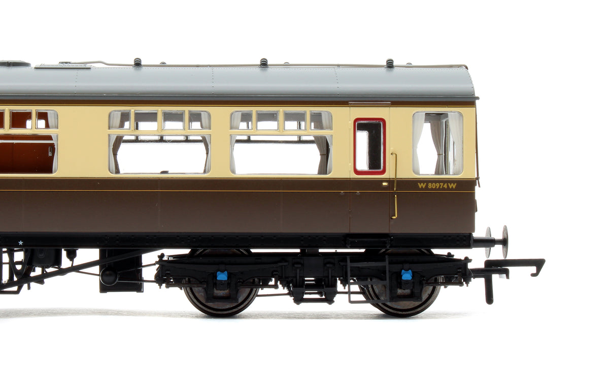 Black Label GWR Great Western Q13 Inspection Saloon, GWR Chocolate & Cream As Preserved on the NYMR W80974W