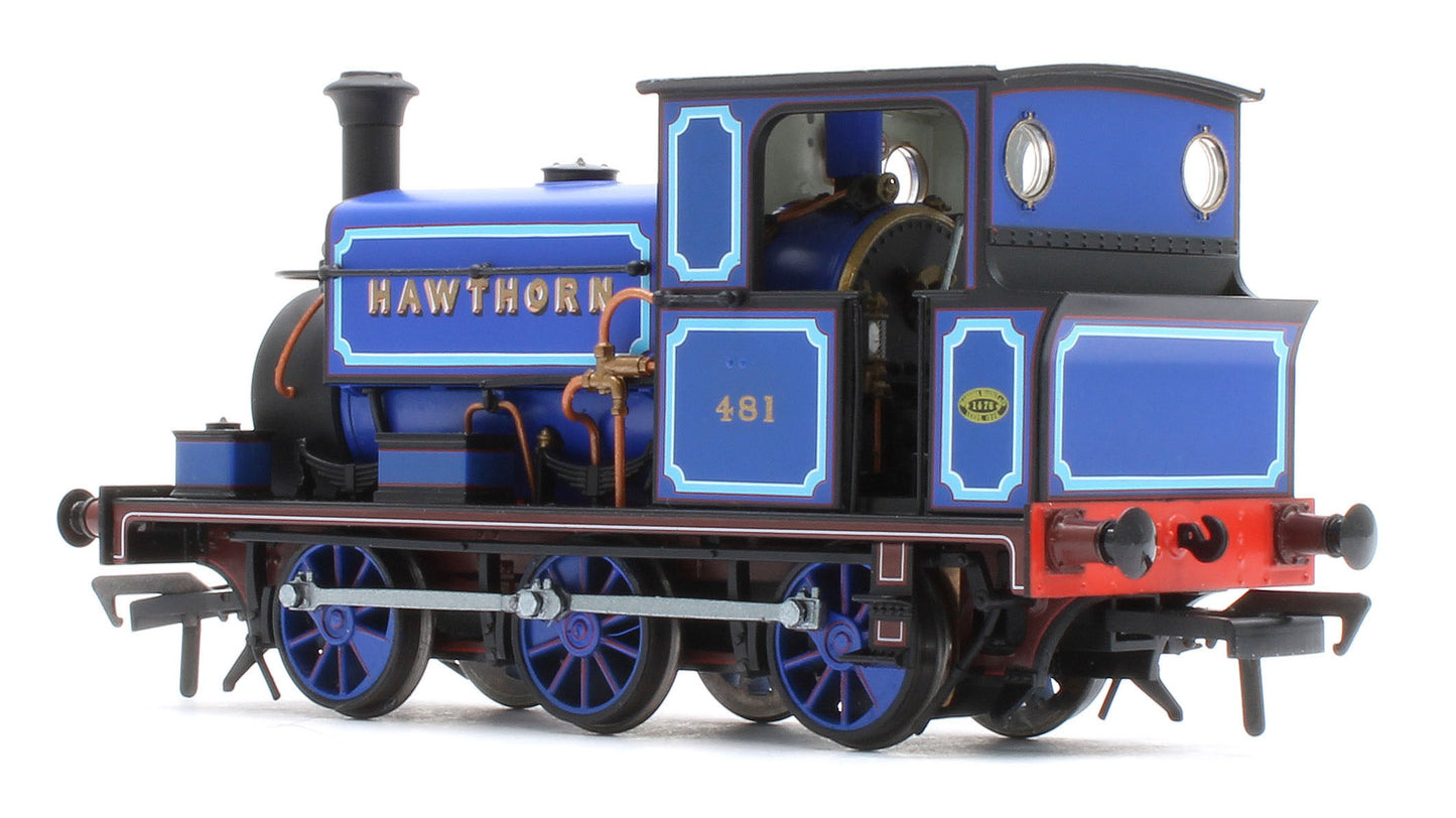 960510 Manning Wardle L Class 'What If' ‘Hawthorn’ No. 481 Bluebell Railway Blue 0-6-0ST Steam Tank Locomotive - DCC Sound