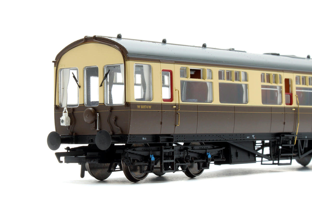 Black Label GWR Great Western Q13 Inspection Saloon, GWR Chocolate & Cream As Preserved on the NYMR W80974W