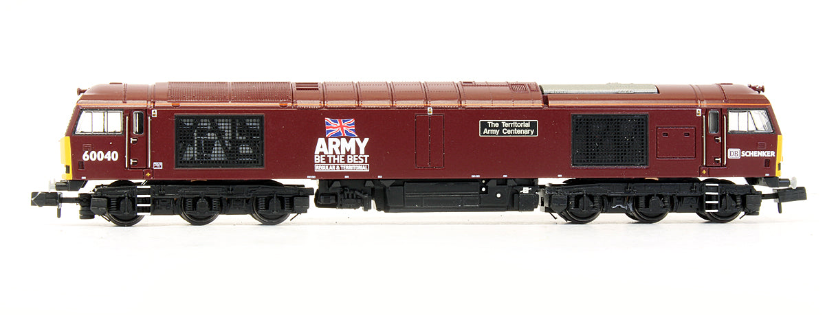 Pre-Owned Class 60 60040 'The Territorial Army Centenary' DB Schenker/Army Red Diesel Locomotive - DCC Sound
