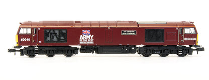 Pre-Owned Class 60 60040 'The Territorial Army Centenary' DB Schenker/Army Red Diesel Locomotive - DCC Sound
