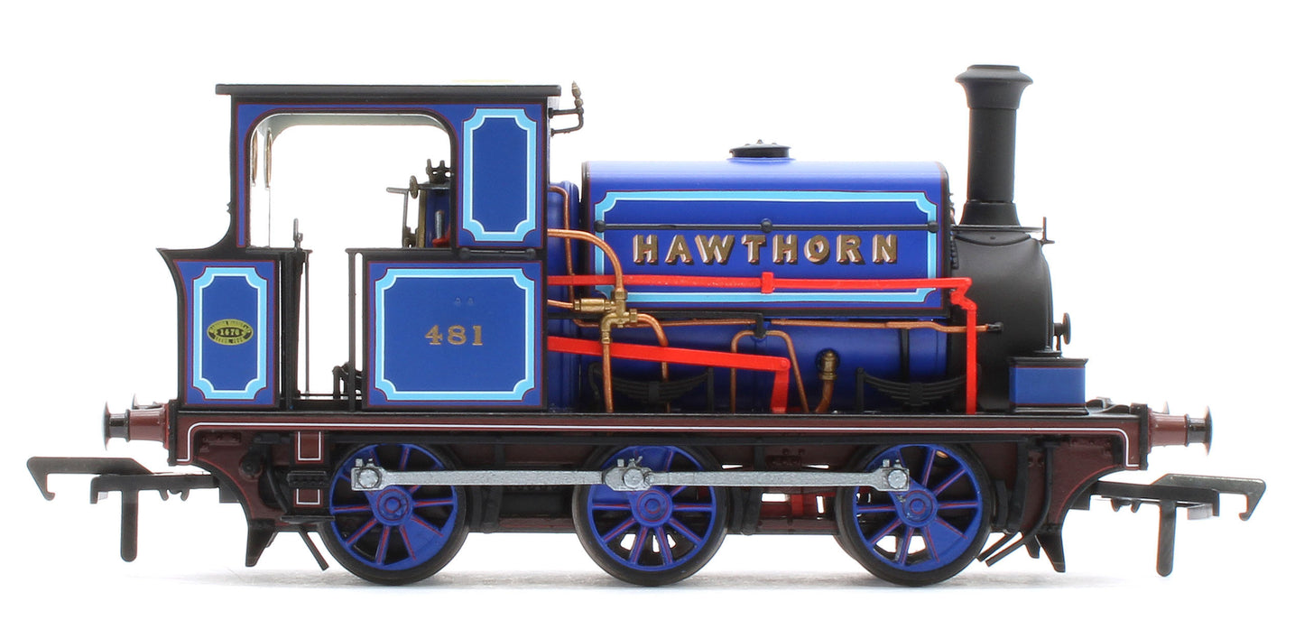 960510 Manning Wardle L Class 'What If' ‘Hawthorn’ No. 481 Bluebell Railway Blue 0-6-0ST Steam Tank Locomotive - DCC Sound