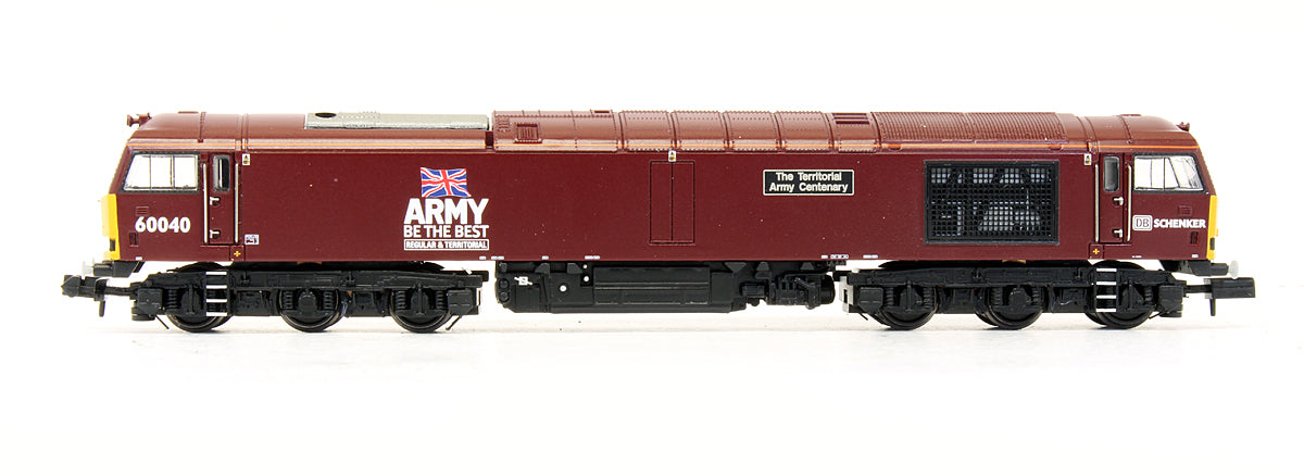 Pre-Owned Class 60 60040 'The Territorial Army Centenary' DB Schenker/Army Red Diesel Locomotive - DCC Sound