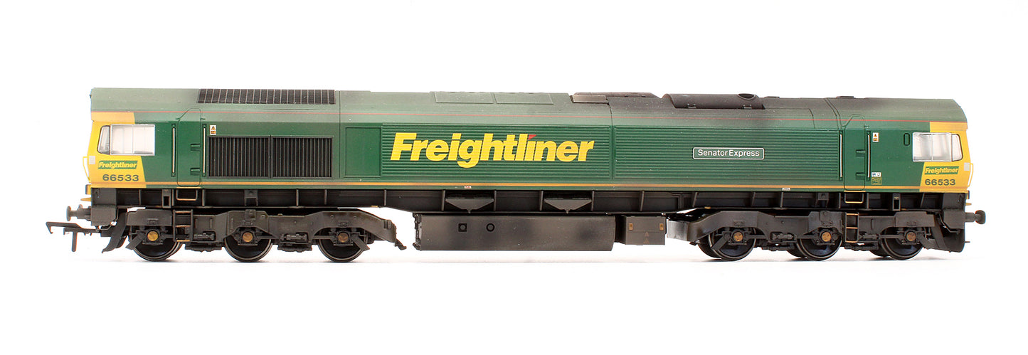 Pre-Owned Class 66533 'Senator Express' / 'Hanjin Express' Freightliner Diesel Locomotive - Renamed & Weathered