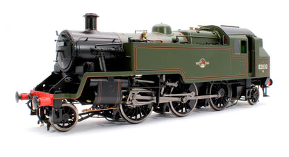 British Railways Standard 3MT 2-6-2T Lined Green Late Crest 82030 - Steam Tank Locomotive - DCC Sound