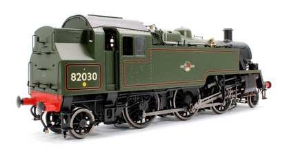 British Railways Standard 3MT 2-6-2T Lined Green Late Crest 82030 - Steam Tank Locomotive - DCC Sound