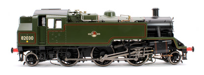 British Railways Standard 3MT 2-6-2T Lined Green Late Crest 82030 - Steam Tank Locomotive - DCC Sound