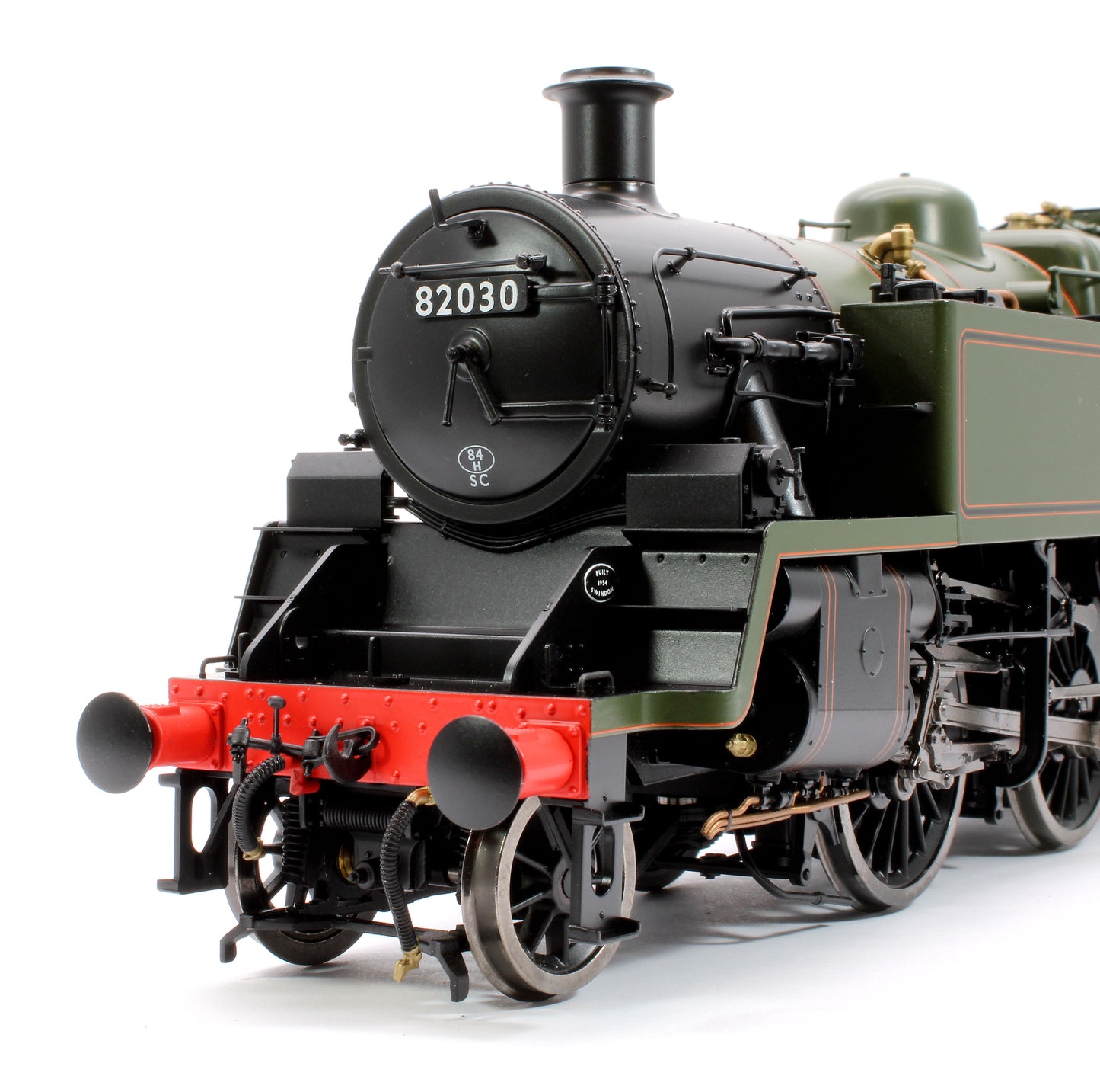 British Railways Standard 3MT 2-6-2T Lined Green Late Crest 82030 - Steam Tank Locomotive - DCC Fitted