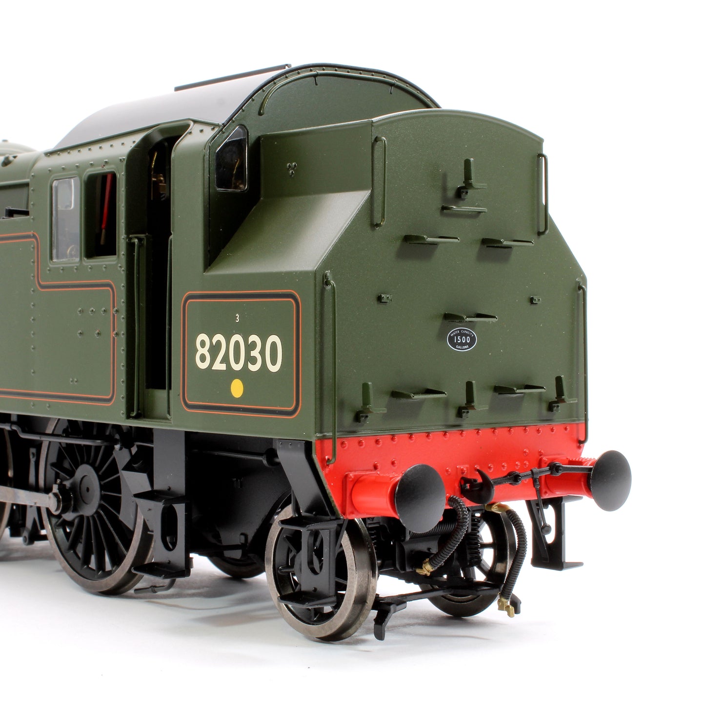 British Railways Standard 3MT 2-6-2T Lined Green Late Crest 82030 - Steam Tank Locomotive