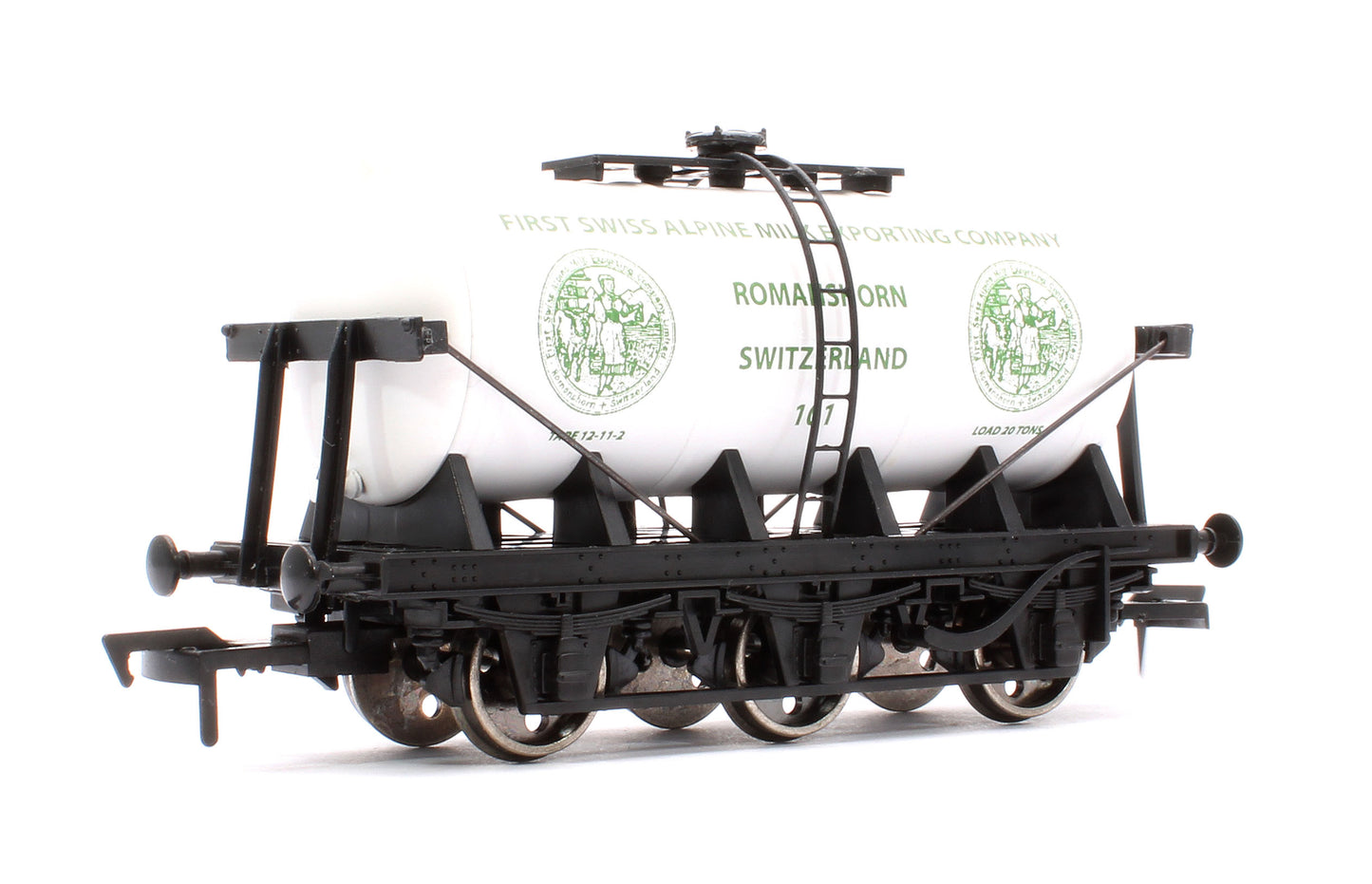 Pre-Owned 6 Wheel 20T No.101 Tank Wagon 'First Swiss Alpine Milk Exporting Company' (Limited Edition for Burnham & District MRC)