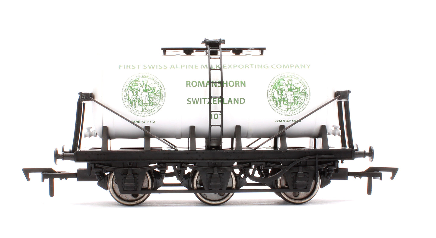Pre-Owned 6 Wheel 20T No.101 Tank Wagon 'First Swiss Alpine Milk Exporting Company' (Limited Edition for Burnham & District MRC)