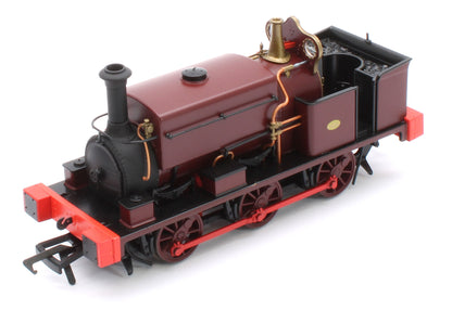 960508 Manning Wardle L Class Unnumbered in Plain Red 0-6-0ST Steam Tank Locomotive - DCC Sound