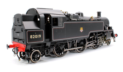 British Railways Standard 3MT 2-6-2T Lined Black Early Crest 82019 - Steam Tank Locomotive