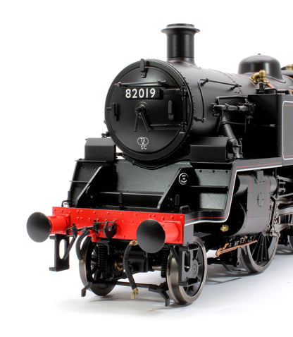 British Railways Standard 3MT 2-6-2T Lined Black Early Crest 82019 - Steam Tank Locomotive