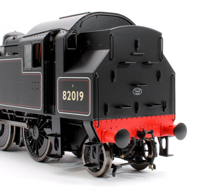 British Railways Standard 3MT 2-6-2T Lined Black Early Crest 82019 - Steam Tank Locomotive