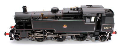 British Railways Standard 3MT 2-6-2T Lined Black Early Crest 82019 - Steam Tank Locomotive