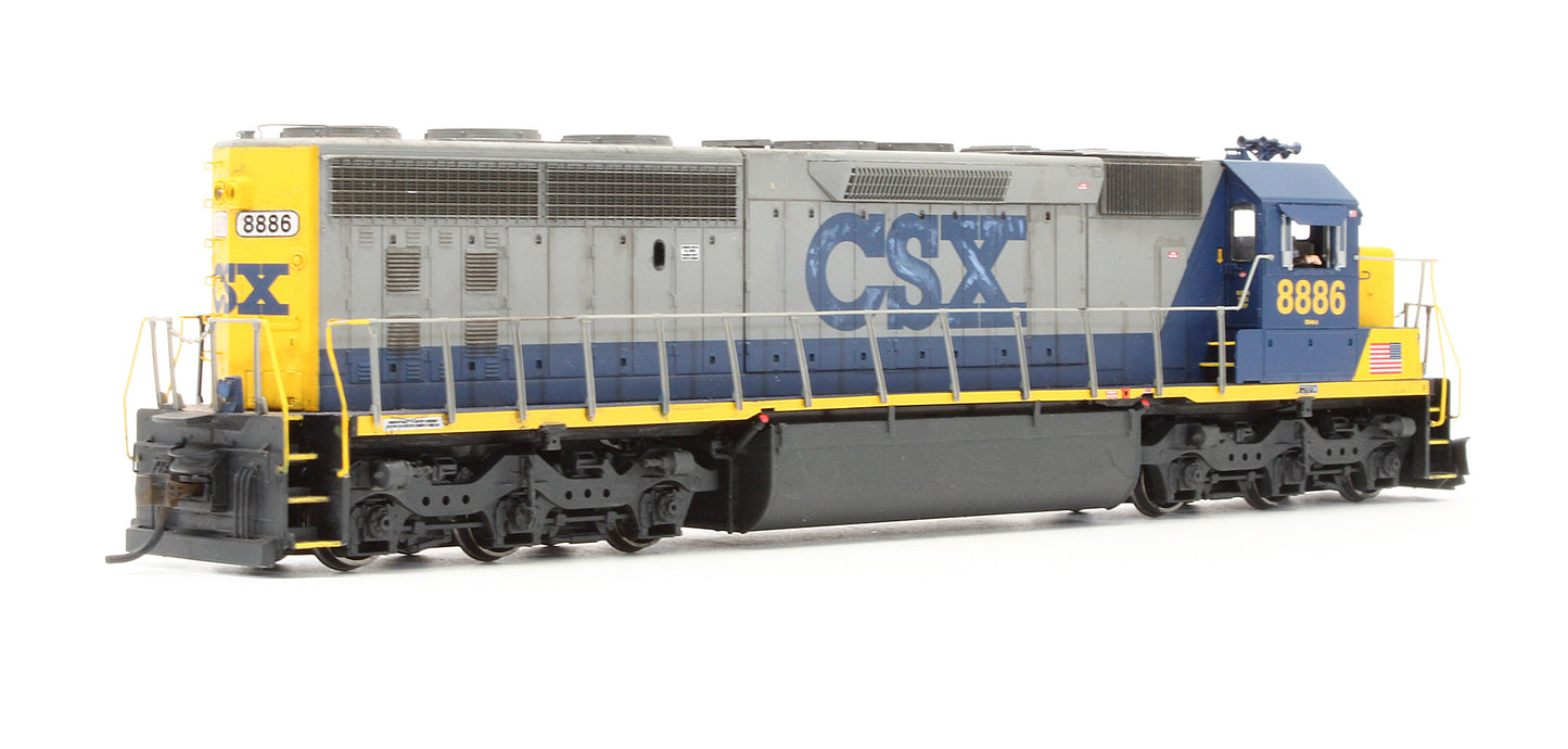 Pre-Owned SD45-2 Diesel Locomotive CSX - Road #8886 - Custom Weathered