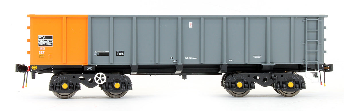 Pre-Owned ACC2100-BSC PTA/JTA+JUA Bogie Tippler Pack - British Steel Grey & Orange (Inner + Outer)