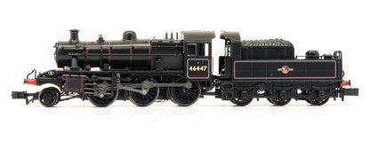 Pre-Owned LMS Ivatt 2MT Class '46447' BR Lined Black Late Crest Steam Locomotive