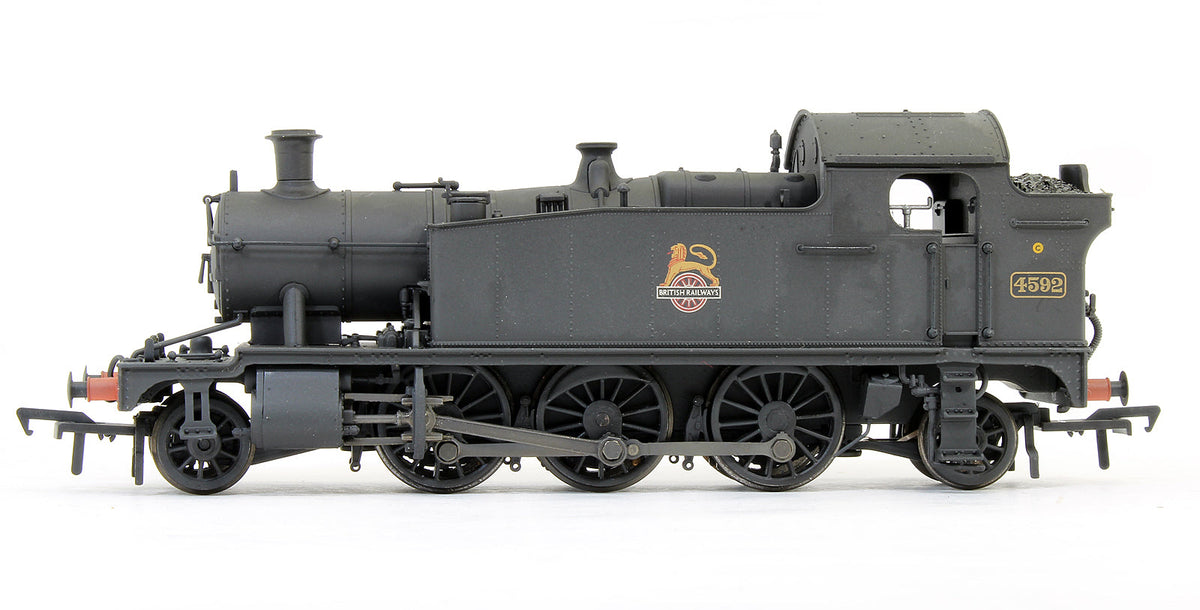 Pre-Owned 32-137A Class 4575 Prairie Tank 4592 BR Black Steam Locomotive (Weathered) - DCC Fitted