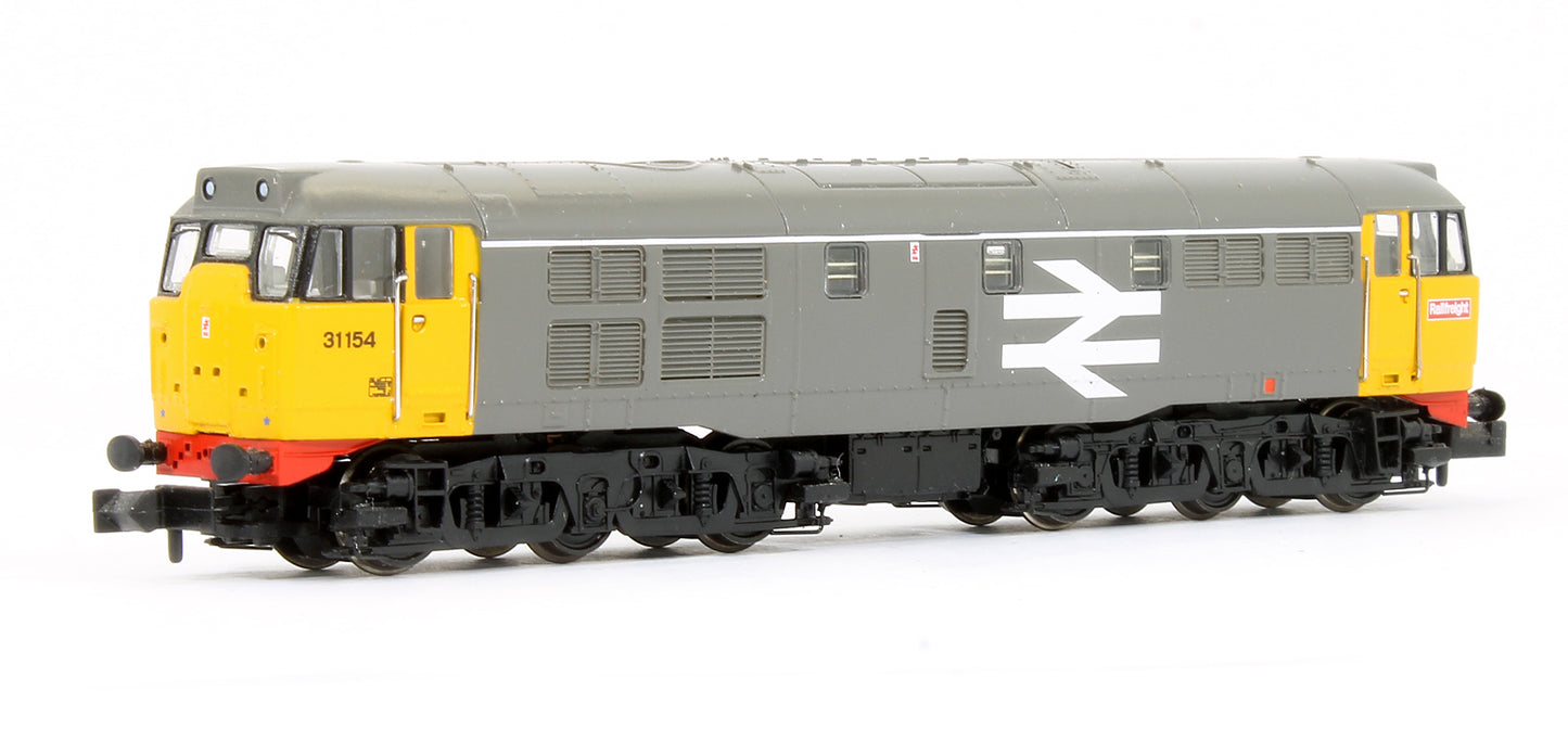 Pre-Owned Class 31/1 (Refurbished) 31154 BR Railfreight Grey Large Logo Diesel Locomotive - DCC Sound