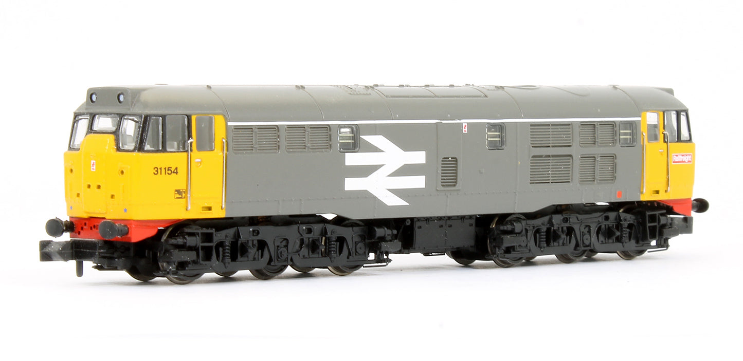 Pre-Owned Class 31/1 (Refurbished) 31154 BR Railfreight Grey Large Logo Diesel Locomotive - DCC Sound