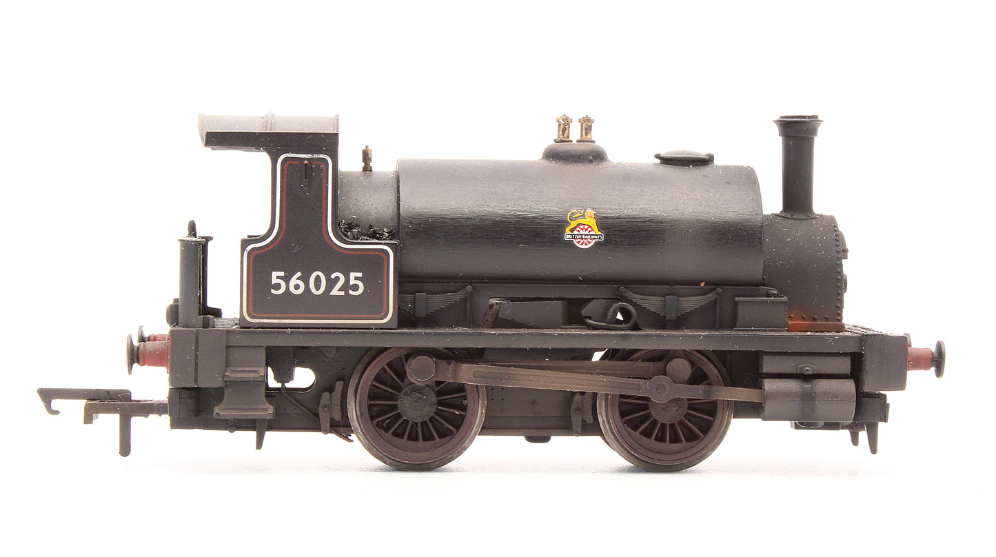 Pre-Owned R3064 RailRoad BR Black 0-4-0 'Smokey Joe' No.56025 Steam Locomotive - DCC Fitted - Custom Weathered