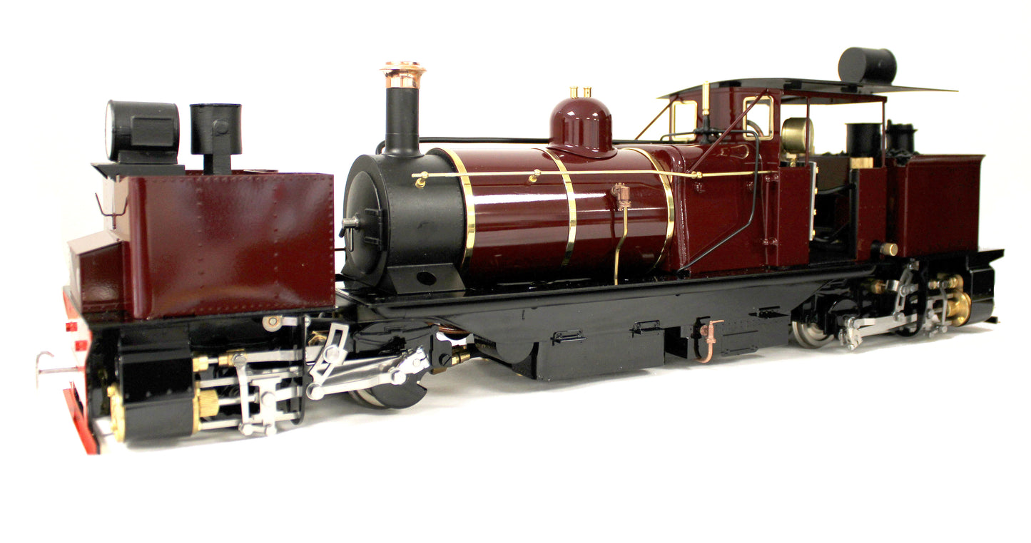 Class D 0-4-0 'Darjeeling Garratt' Fairlie Engine Maroon (Radio Control, Insulated Wheels) Steam Locomotive