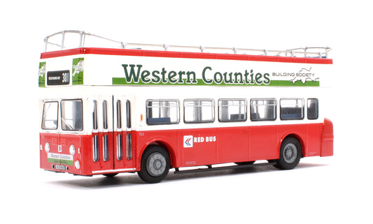 Pre-Owned Leyland Atlantean Open Top Red Bus NBC 925 925GTA