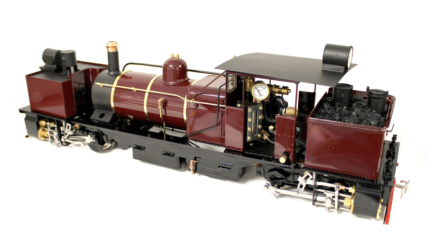 Class D 0-4-0 'Darjeeling Garratt' Fairlie Engine Maroon (Radio Control, Insulated Wheels) Steam Locomotive