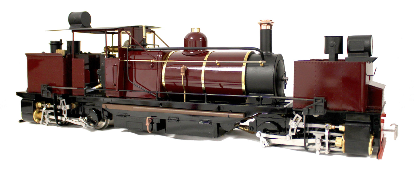 Class D 0-4-0 'Darjeeling Garratt' Fairlie Engine Maroon (Radio Control, Insulated Wheels) Steam Locomotive