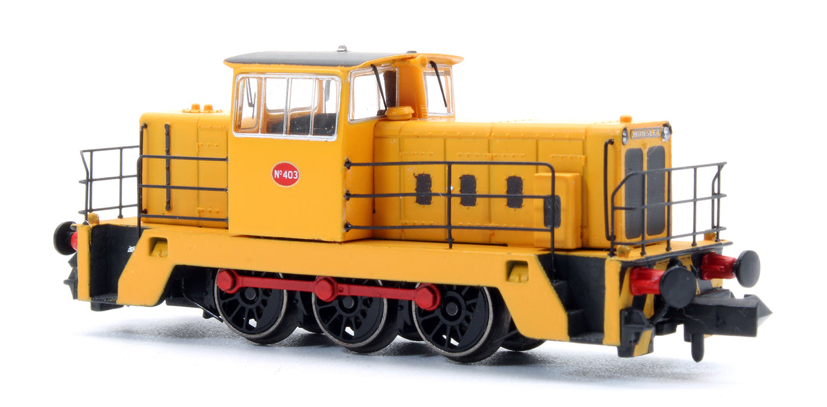 Pre-Owned Yellow No.403 Hunslet 0-6-0DH Industrial Locomotive - DCC Fitted - Exclusive Edition