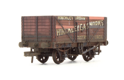 Pre-Owned 8 Plank End Door wagon 'Hinckley Gas Work' - Custom Weathered