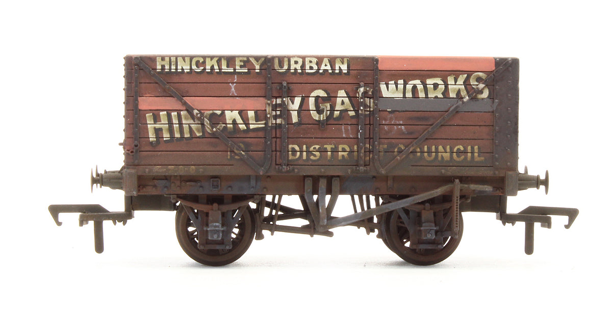 Pre-Owned 8 Plank End Door wagon 'Hinckley Gas Work' - Custom Weathered