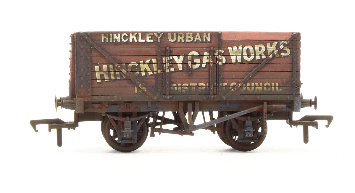 Pre-Owned 8 Plank End Door wagon 'Hinckley Gas Work' - Custom Weathered
