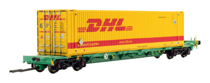 Pre-Owned 37-305 Internodal Bogie Wagon With Two 45ft Containers 'DHL' x2