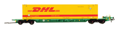 Pre-Owned 37-305 Internodal Bogie Wagon With Two 45ft Containers 'DHL' x2