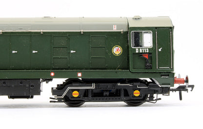 Pre-Owned 32-040DS Class 20 D8113 BR Green With Discs/Tablet Catcher Diesel Locomotive - DCC Ready