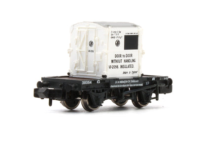 Pre-Owned GWR Conflat No.39354 With AF Container GWR White