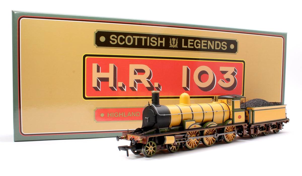 Pre-Owned Highland Railways Jones Goods 4-6-0 Steam Locomotive No.103, HR yellow (1960s condition) DCC Sound
