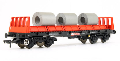Pre-Owned BAA Steel Carrier Wagon BR Railfreight Red & Black