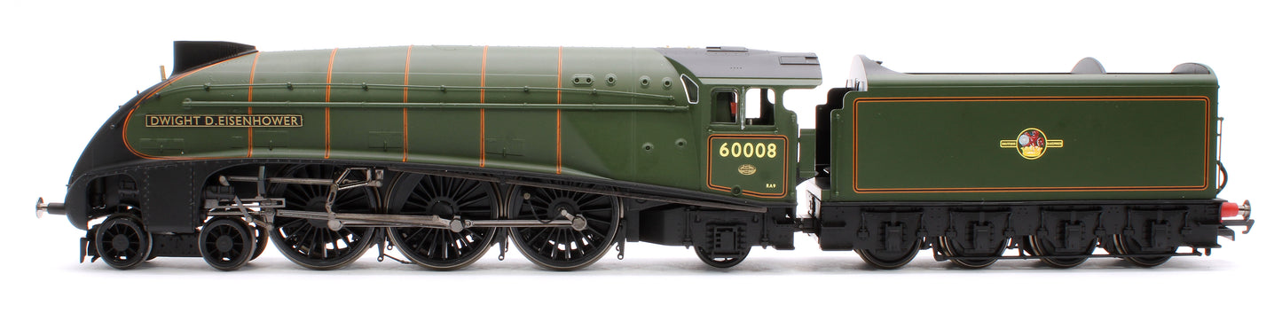 Pre-Owned R30265 Hornby Dublo Class A4 4-6-2 60008 'Dwight D. Eisenhower' Great Gathering 10th Anniversary BR Lined Green Late Crest Limited Edition Steam locomotive - DCC Sound