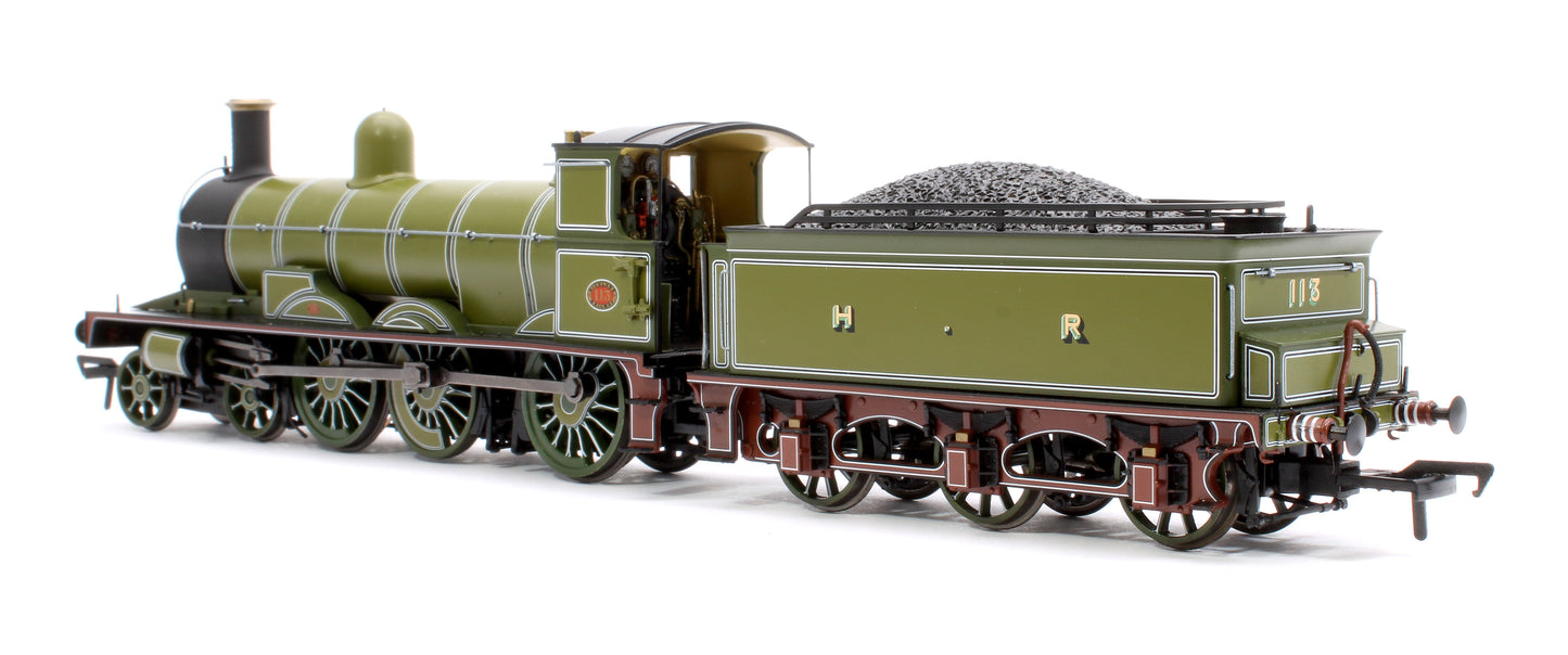 Highland Railways Jones Goods 4-6-0 Steam Locomotive No.113, HR Drummond green (DCC Sound)