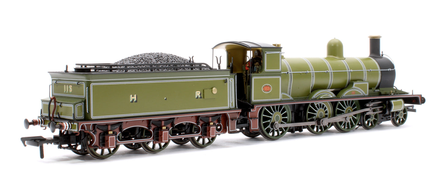 Highland Railways Jones Goods 4-6-0 Steam Locomotive No.113, HR Drummond green (DCC Sound)