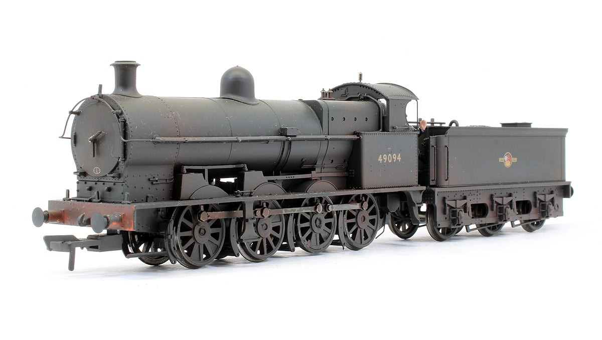 Class G2A '49094' BR Black Late Crest Steam Locomotive - Weathered