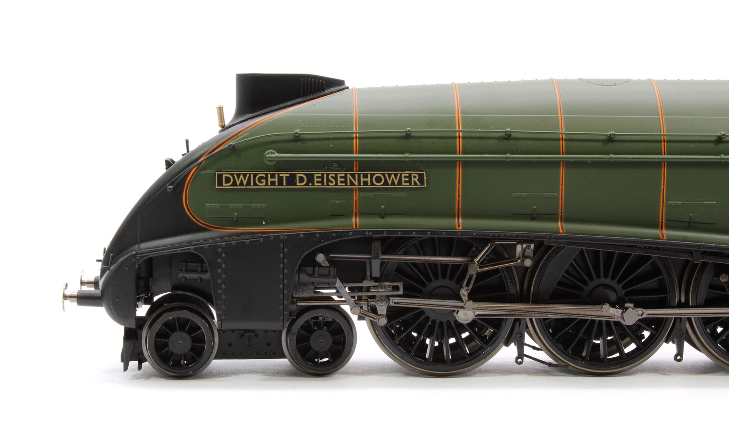 Pre-Owned R30265 Hornby Dublo Class A4 4-6-2 60008 'Dwight D. Eisenhower' Great Gathering 10th Anniversary BR Lined Green Late Crest Limited Edition Steam locomotive - DCC Sound