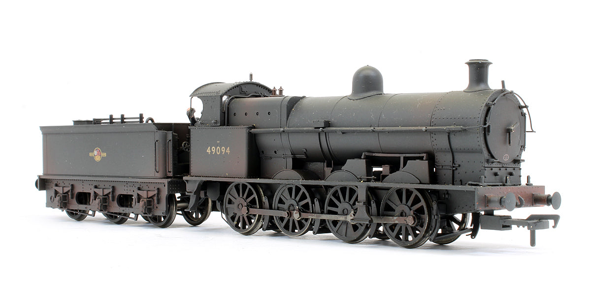 Class G2A '49094' BR Black Late Crest Steam Locomotive - Weathered