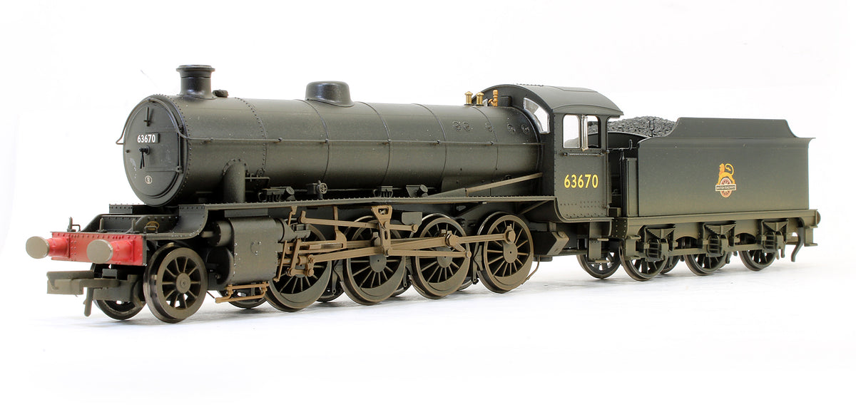 Pre-Owned R3089X BR 2-8-0 Thompson Class OI '63670' Steam Locomotive (Weathered) - DCC Fitted