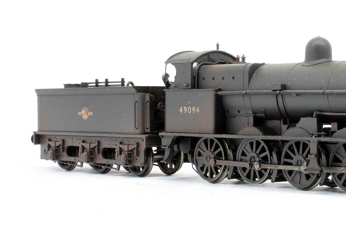 Class G2A '49094' BR Black Late Crest Steam Locomotive - Weathered